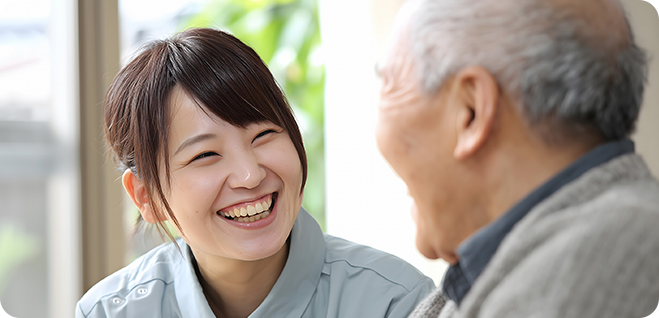 明るく相談しやすい、人の温度が伝わる訪問